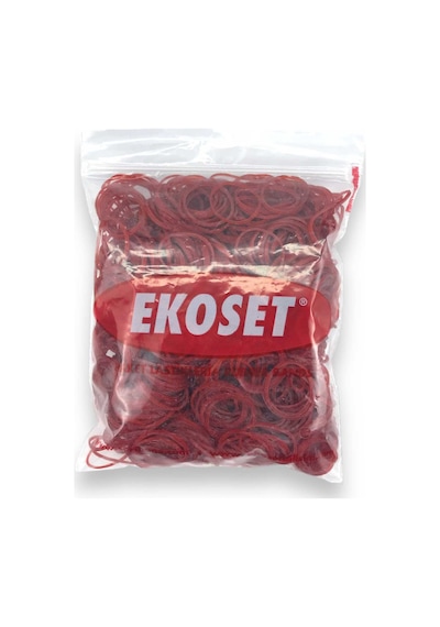 Ekoset 500 Adet Kırmızı Küçük Paket Lastiği 40 MM