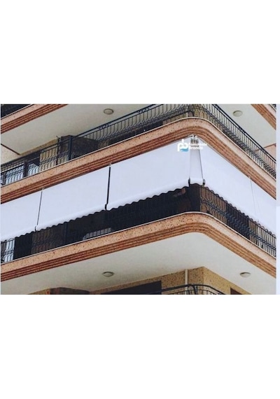 Balkon Stor Perde Mekanizmalı-su Geçirmez 300 X 210 Krem