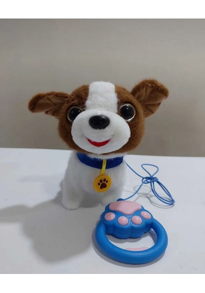 Peluş Oyuncak Köpek Kumandalı Pilli Kuyruk Sallayan Sesli Haraketli 1 Adet