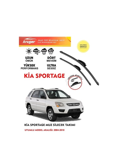 Kia Sportage Silecek Silgi Silgeç Silgeç Silgi Takımı 2007 Model Araca Özel Aparat