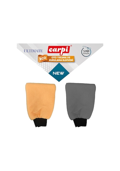 2 Adet Carpi Mikrofiber Eko Oto Yıkama Kurulma Eldiveni