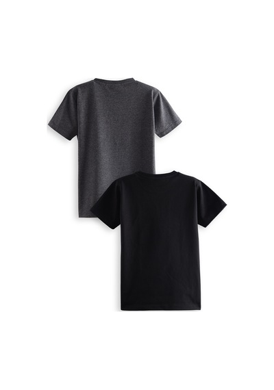 Denokids Start Game Erkek Çocuk 2'li T-shirt Takım Renkli Çok Renkli