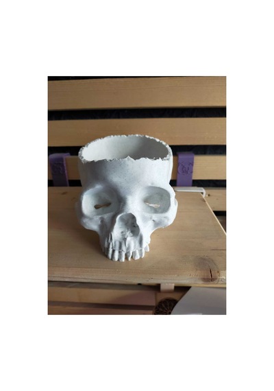 Halloween Kafatası Şekerlik / Meyve Kasesi
