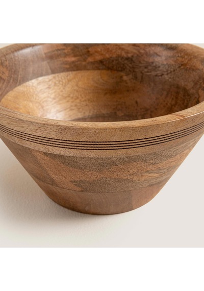 Raye Ahşap Sunum Kasesi 25x25x11 Cm Natural Naturel