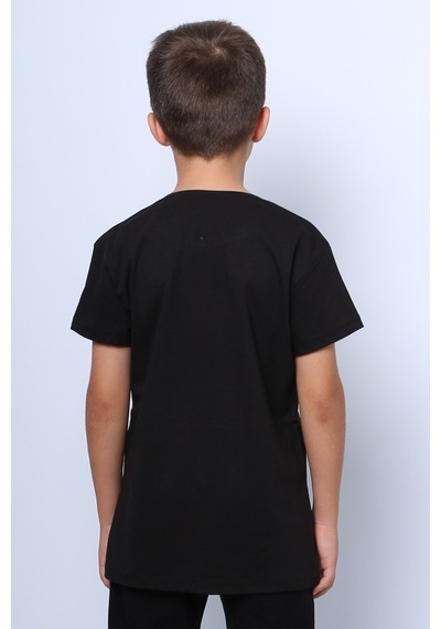 Hçm Çocuk Tshirt Düz Renk C52 Siyah