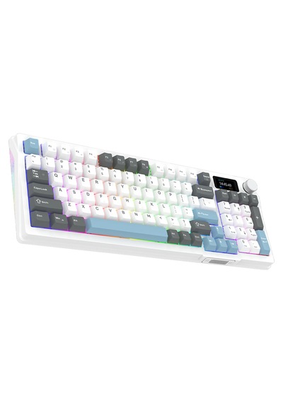 Aqırys Atrıa White %95 Aqirys White Linear Switch Hotswap Rgb İngilizce Mekanik Gaming Klavye