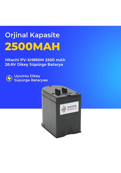 Hitachi Pv-xh850m 2500 Mah 28.8v Dikey Süpürge Batarya