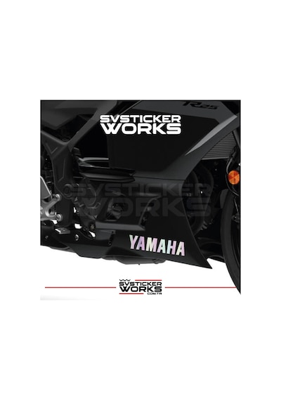 Yamaha Sticker 2 Adet Evrensel Tüm Zeminlere Ve Modellere Uyumlu Hologram