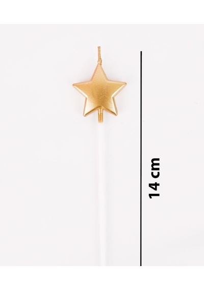 4'lü Yıldız Gold Mum Tüm Yaşlar