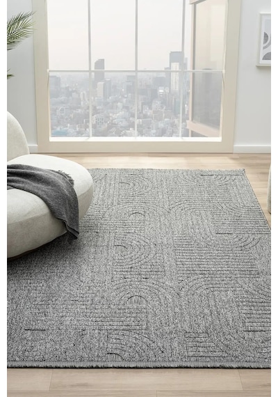 Seyran Halı Loopy 623 Antrasit %50 Polyester - Polipropilen Yolluk