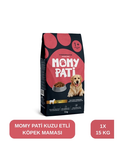 Kuzu Etli Köpek Maması 15 Kg Yetişkin Köpekler Için