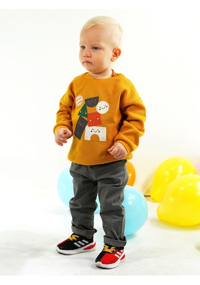Kidaxi Erkek Bebek Takım 3-6/6-9/9-12/18-24 Ay Füme