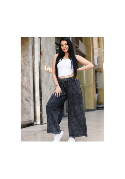 Duygu Altıntaş Kadın Yüksek Bel Lastikli Geniş Paça Cep Detaylı Premium Yıkanmış Efektli Pantolon Füme - 932455634 Füme - 932455634 Füme Duygu Altıntaş Kadın Yüksek Bel Lastikli Geniş Paça Cep Detaylı Premium Yıkanmış Efektli Pantolon Füme - 932455634 Füme - 932455634 Füme