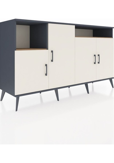 Kronos Konsol 5 Raflı 4 Kapaklı 176x59x99 Antrasit-aytaşı/çam Aytası/atlas Çam - Antrasıt Kronos Konsol 5 Raflı 4 Kapaklı 176x59x99 Antrasit-aytaşı/çam Aytası/atlas Çam - Antrasıt