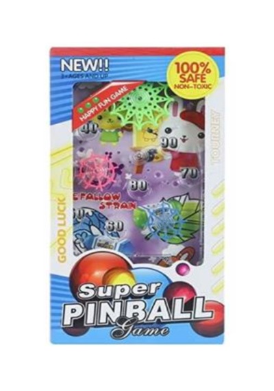 Süper Mini Pinball Oyunu Çarklı Puanlı 2 İn 1 Eğlenceli Pinbol Oy