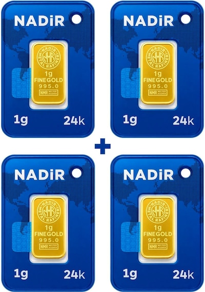 Nadir Gold 24 Ayar 4 Gram Külçe Altın