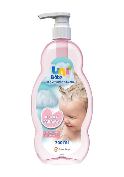 4 Adet Uni Baby Şampuan Kolay Tarama 700 Ml