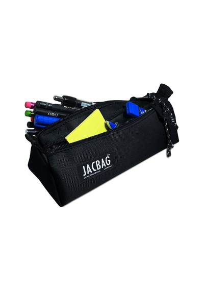 Jacbag Dual Prıme-çift Bölmeli Üçgen Tip Kalem Kutusu Dual Prime-siyah Renk