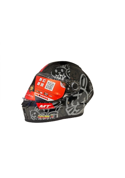 Mt Helmets Stınger Ram F1 Kask Parlak Siyah Gri