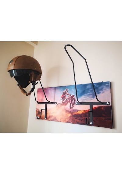 Özel Fotoğraflı Kask Askısı, Motorcu Kask Askısı, Personalv21