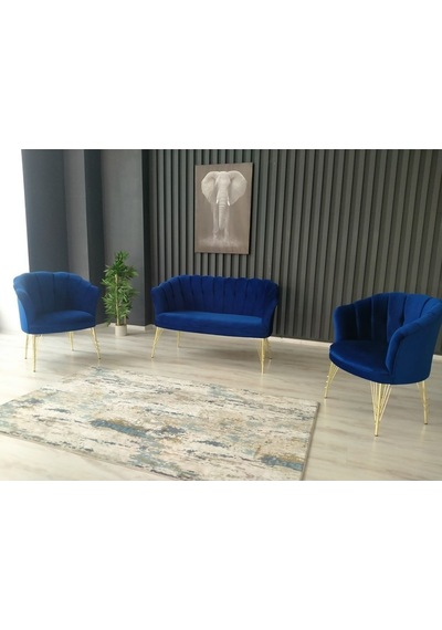 Garden House Parliament Saks Mavi Kumaş Metal Ayak Ofis Koltuk Takımı Bekleme Çay Seti Koltuk Takımı Mavi Garden House Parliament Saks Mavi Kumaş Metal Ayak Ofis Koltuk Takımı Bekleme Çay Seti Koltuk Takımı Mavi