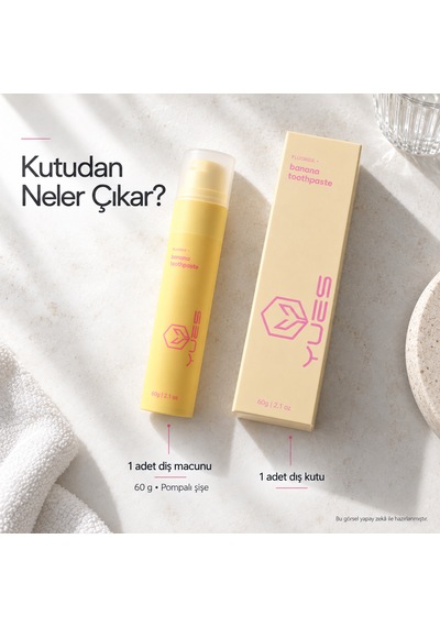 Yues Muz Aromalı Diş Macunu Florürlü Pompalı 60 G Gs-009f Beyazlatma
