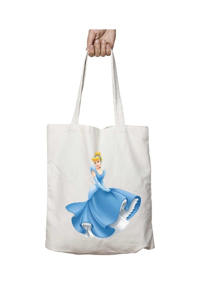 Art Hediye Cinderella İki Taraf Kalıcı Yıkanabilir Okul Plaj Omuz Bez Çanta Çok Renkli