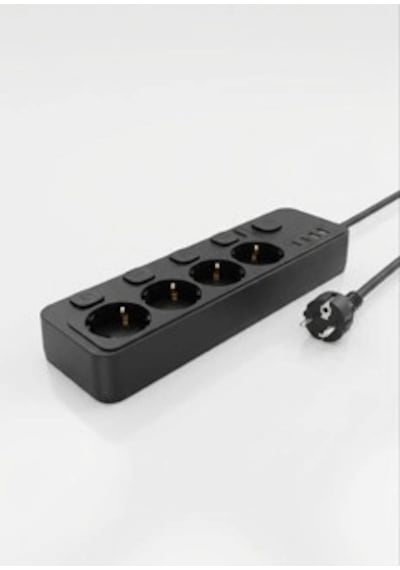 Akım Korumalı 4 Lü Priz 2xusb 2xtype-c Çıkış Yüksek Gerilim Koruma Priz Çoğaltıcı 2 M