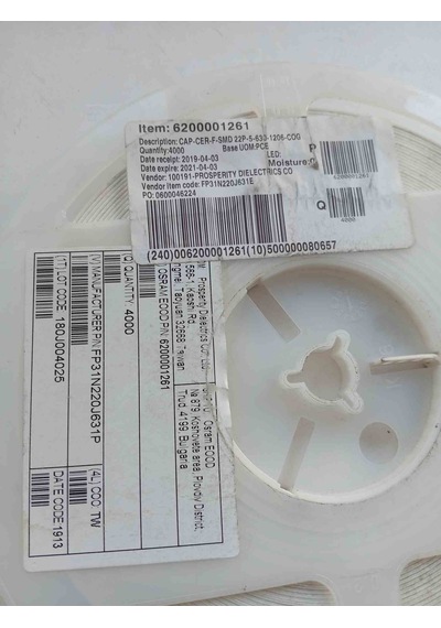 Fp31n220j631e 22pf 630v 1206 Smd Seramik Kondansatör 100 Adet