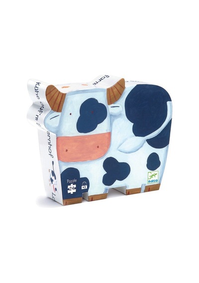 Djeco Dekoratif Puzzle 24 Parça The Cows On The Farm