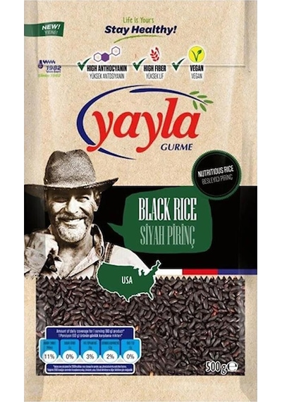 Yayla Siyah Pirinç 8 x 500 G
