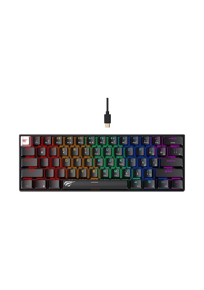 Havit Gamenote Kb903l Mekanik Aydınlatma Oyuncu Klavyesi - Siyah