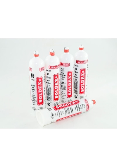 Soldex Tüp Lehim 1,2 Mm 25 Gr - 5 Kanallı, Sn:60 / Pb:40