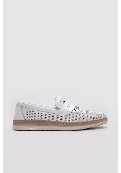 Fast Step Hakiki Deri Erkek Casual Ayakkabı 951ma395 Beyaz