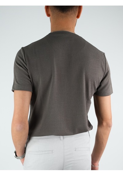 Coonles Ütü Gerektirmeyen Bürümcük Haki Tshirt Haki