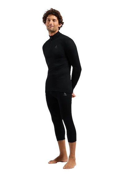 Odlo Odlo Active Warm Bl Top Turtle Neck L/s Half Zip Erkek Siyah İçlik Üst 6000 Siyah