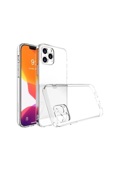 Nihcase Apple Uyumlu iPhone 12 Pro Max Kılıf Süper Tpu Jelly Transparan Silikon