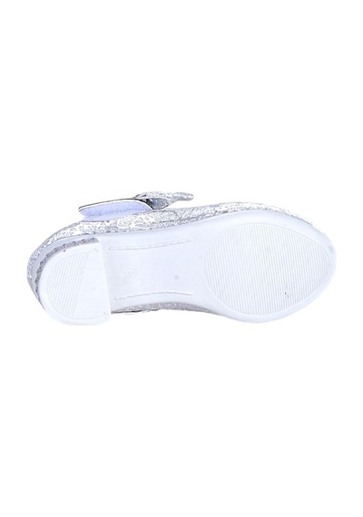 Ayakcenter Herbebe 355 Gümüş Kız Çocuk 5cm Topuklu Ayakkabı