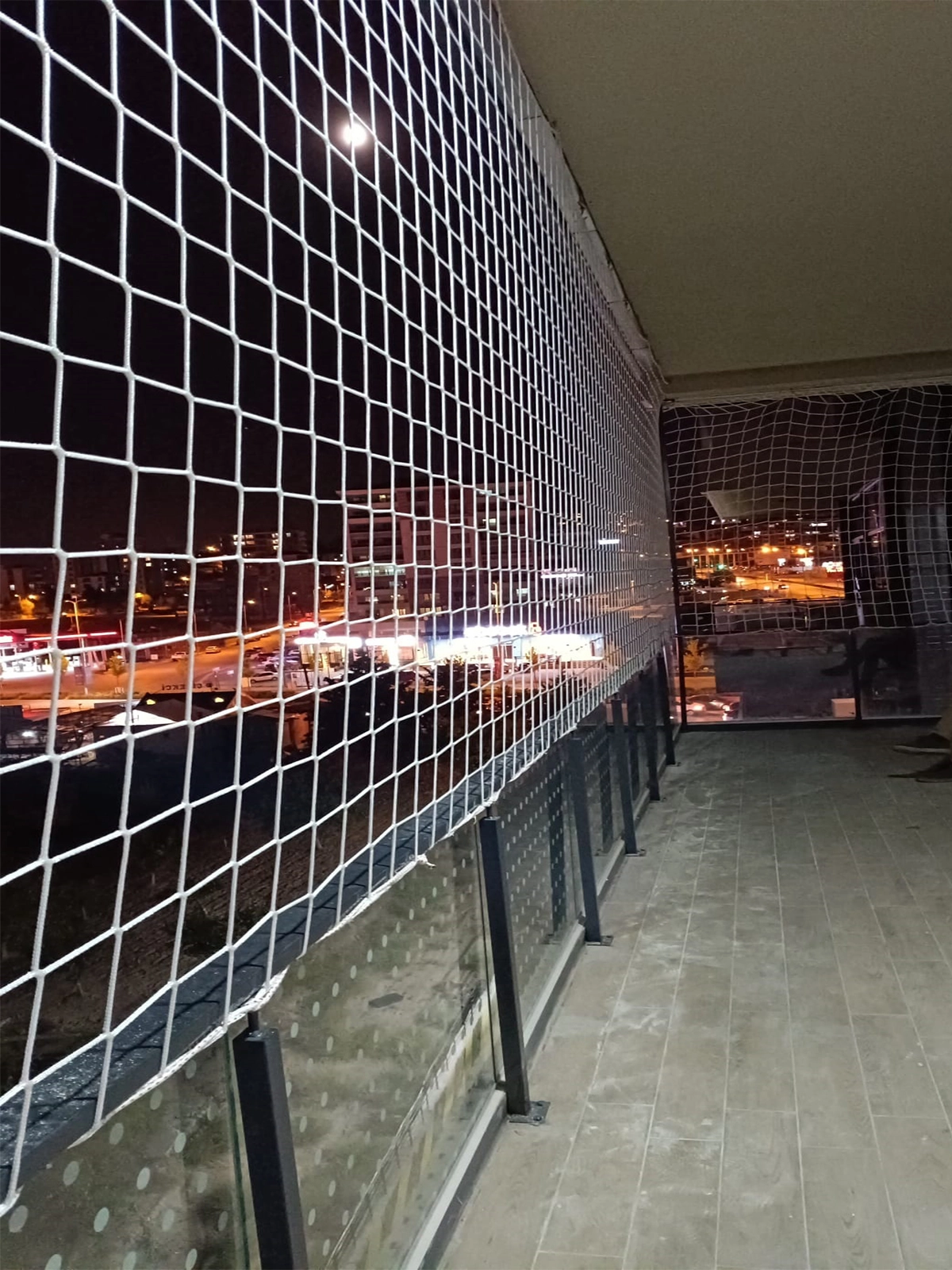 Allmart File 6 Mm İp Kalınlıklı Güvenlik Filesi - 5x5 CM Balkon, Çocuk ve Kedi Koruma Filesi Yüksek Mukavemetli