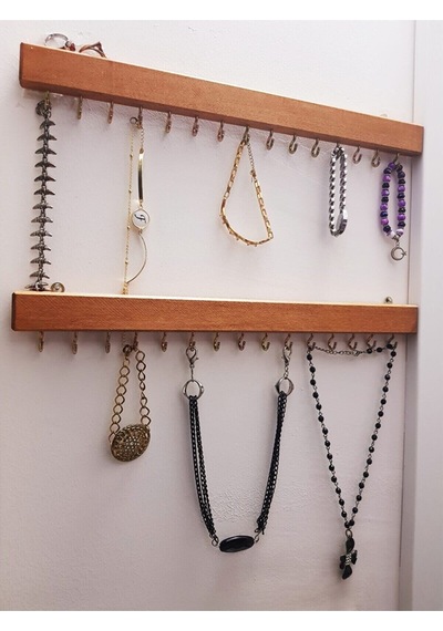 Bfdshop Ahşap Makyaj-Takı Organizer Standı 2Li Set