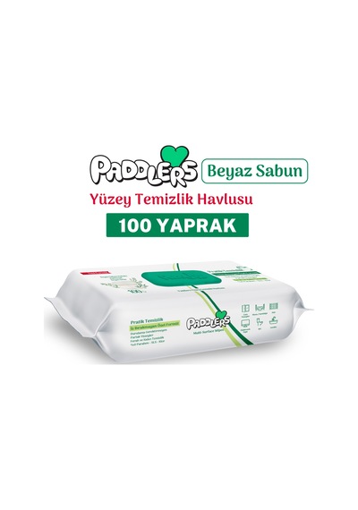 Easy Clean Beyaz Sabun Katkılı Yüzey Temizlik Havlusu 100 Yaprak – Yüksek Hijyen