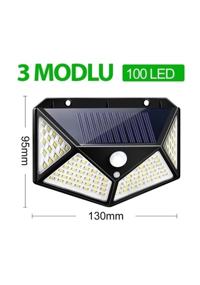 Güneş Enerjili Lamba Led Dış Ortam Solar 100 Led