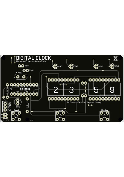 Dijital Led Saat Devresi Pıc16F84A