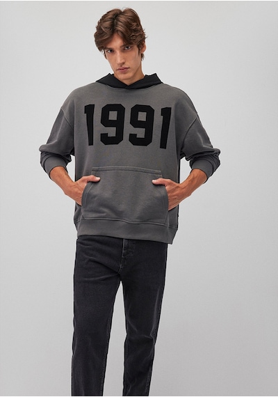 Mavi - 1991 Baskılı Gri Sweatshirt 0s10166-70088 Gri