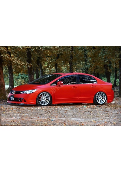 Honda Civic Uyumlu Fd6 Yan Marşpiyel Vakum Beyaz Boyalıdır
