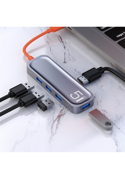 Tr16 Multi Fonksiyon 5 In 1 Type-c Hdmı Hub