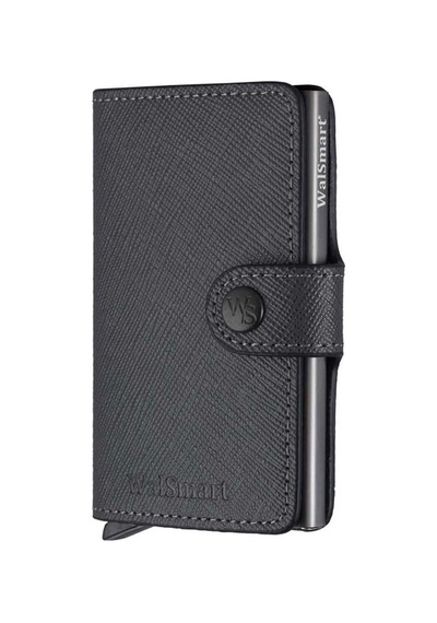 Walsmart Mini New Safiano Akıllı Mekanizmalı Cüzdan Hakiki Deri