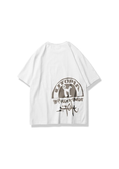 Flood Of Style Unisex Utopia 4th Album Travis Scott Tshirt Beyaz