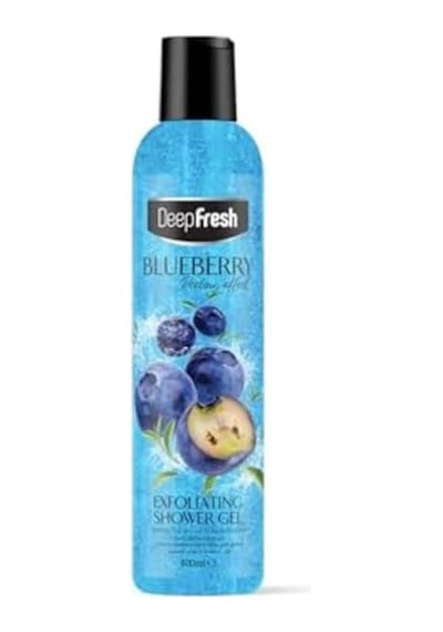 Peeling Etkili Arındırıcı Duş Jeli Yaban Mersini 400 Ml Açık Mavi