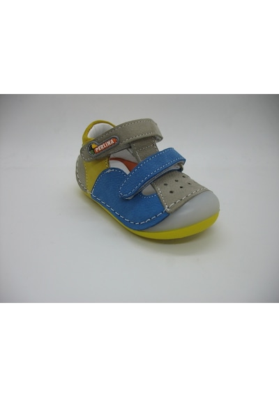 Angelokids Perlina 01102 Doğal Deri Ortopedik Ilk Adım Ayakkabısı 18-21 (422289230) Mavi
